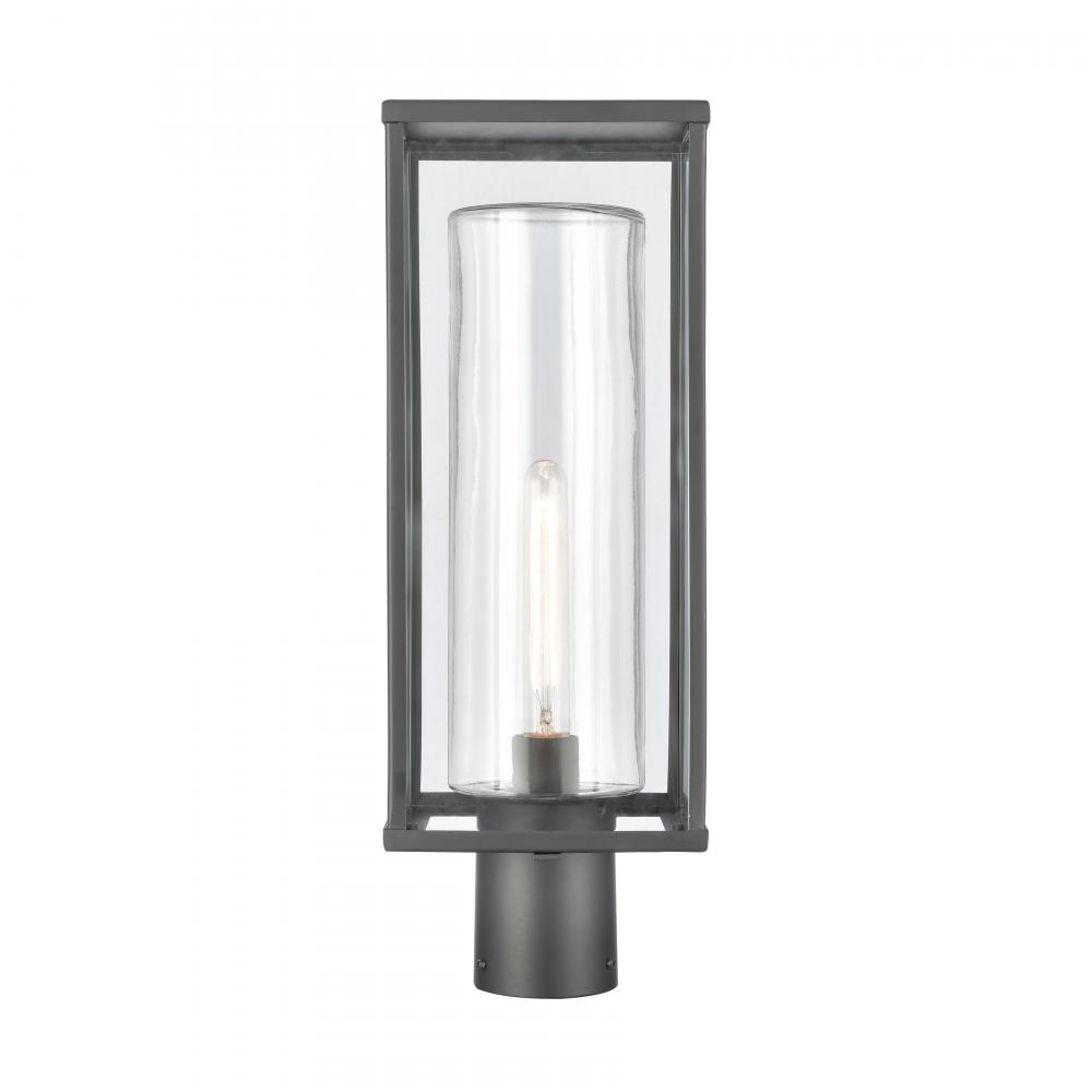 Augusta 19.75'' High 1-Light Outdoor Post Light - Matte Black