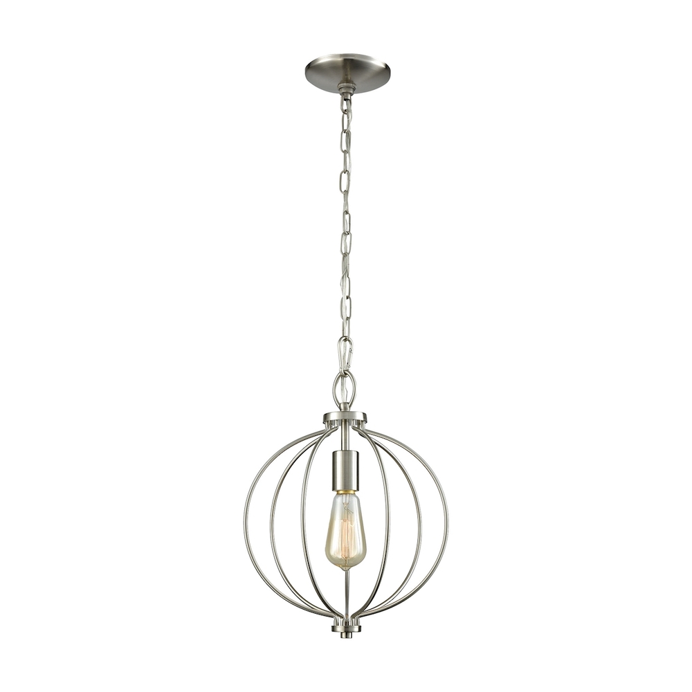 Thomas - Williamsport 11'' Wide 1-Light Mini Pendant - Brushed Nickel