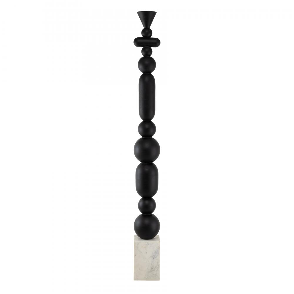 Totem Floor Sculpture - Ebonized