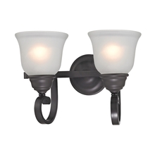 ELK Home 2302BB/10 - Thomas - Hamilton 2-Light Vanity Light in Oil Rubbed Bronze with White Glass