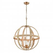 ELK Home 32472/6 - Abaca 23'' Wide 6-Light Chandelier - Satin Brass