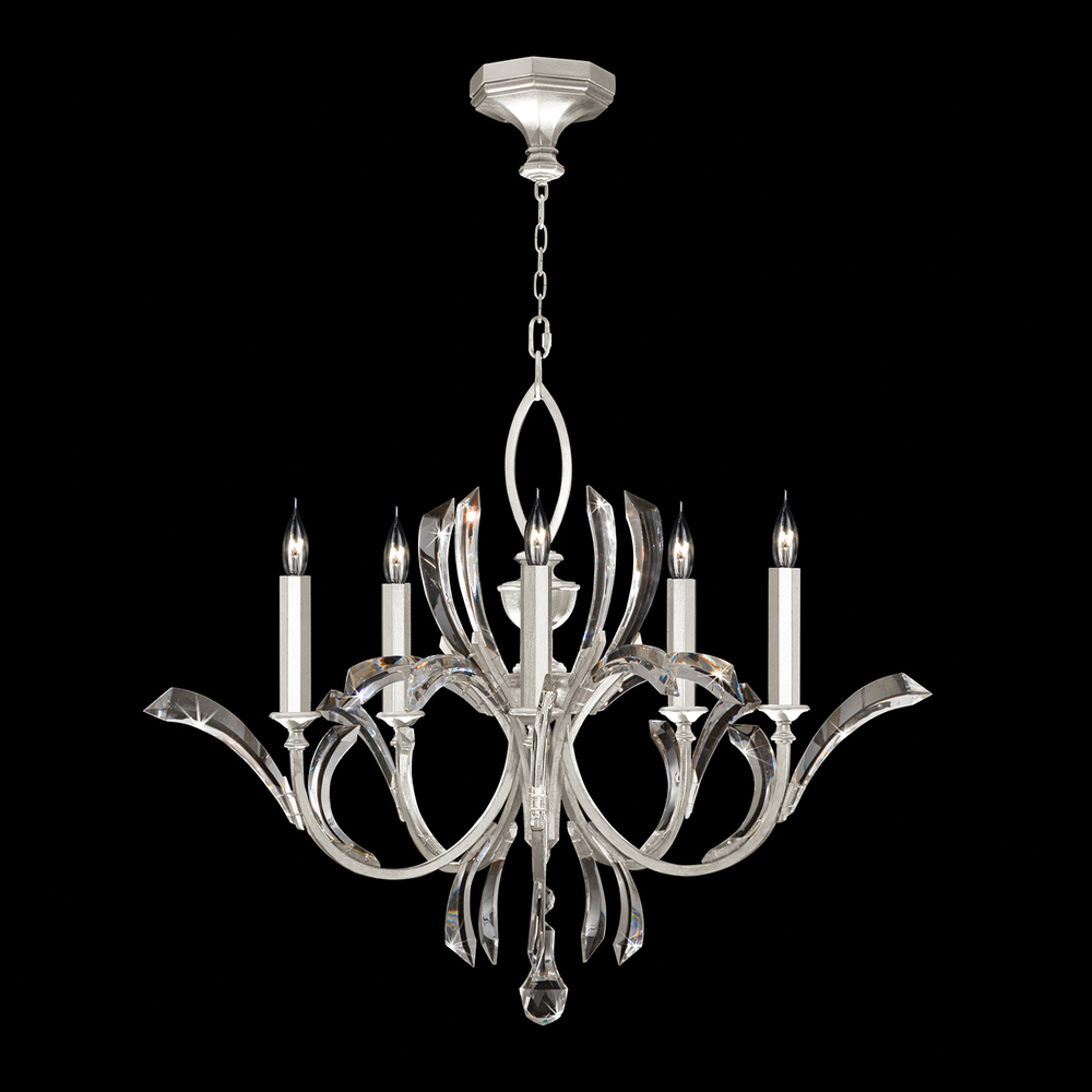 Beveled Arcs 36"W Round Chandelier