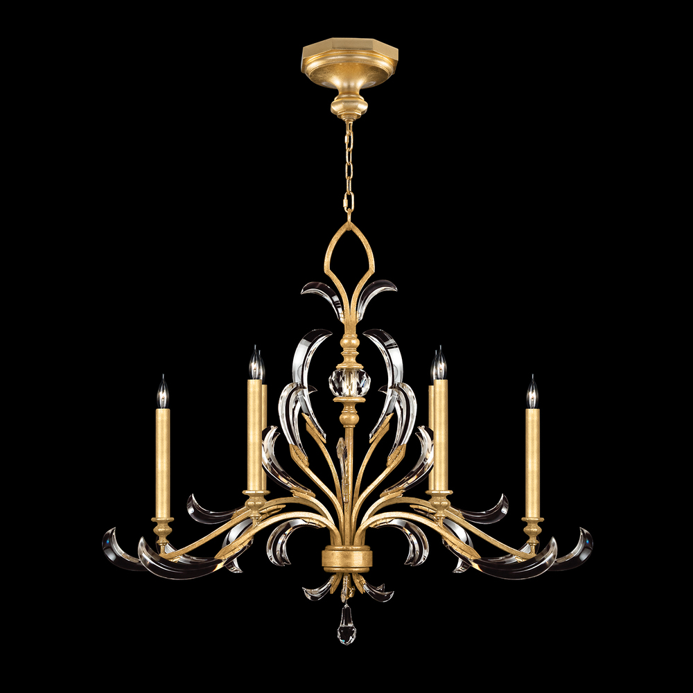 Beveled Arcs 44"W Oblong Chandelier